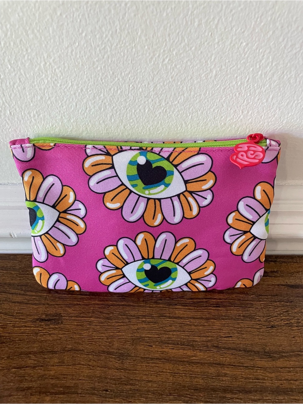Ipsy Pink Floral Eye Make Up Bag